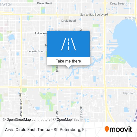 Arvis Circle East map