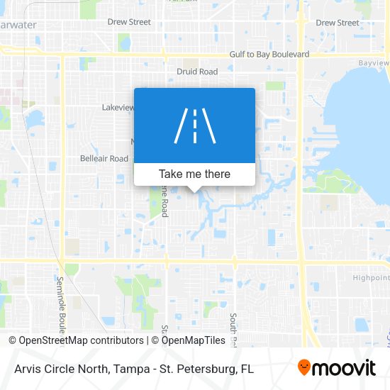 Arvis Circle North map