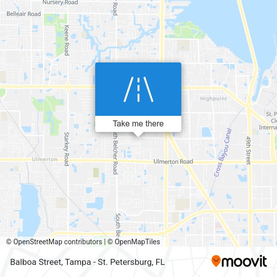 Balboa Street map