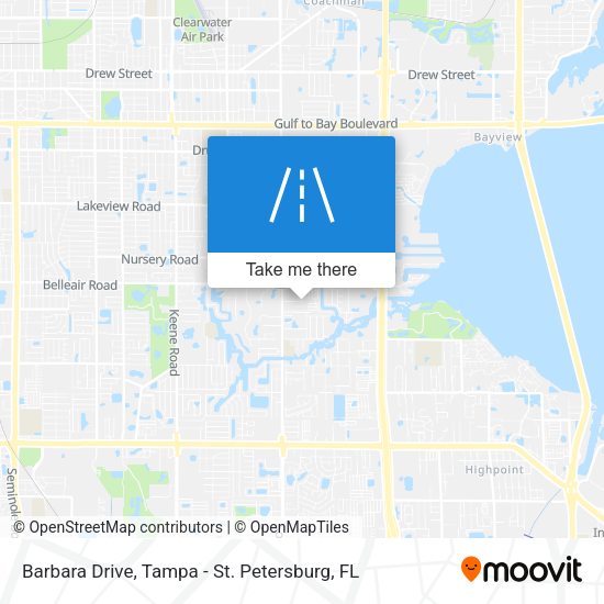 Barbara Drive map