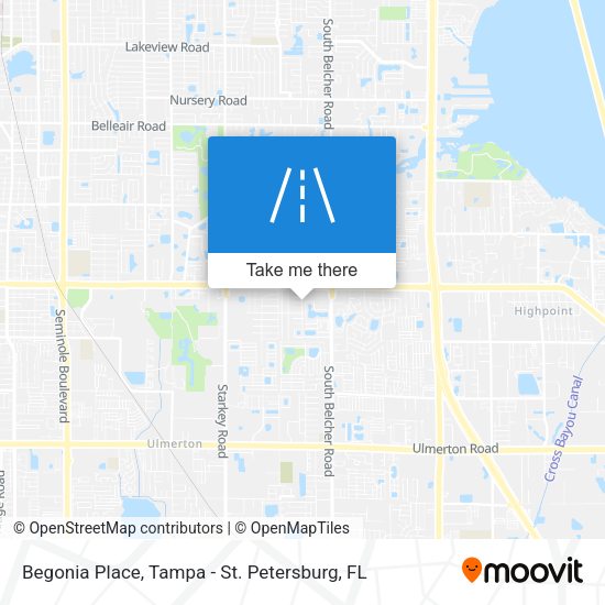 Begonia Place map