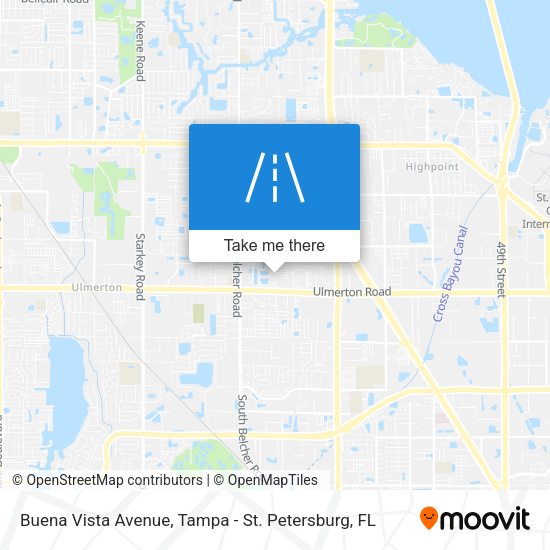 Buena Vista Avenue map