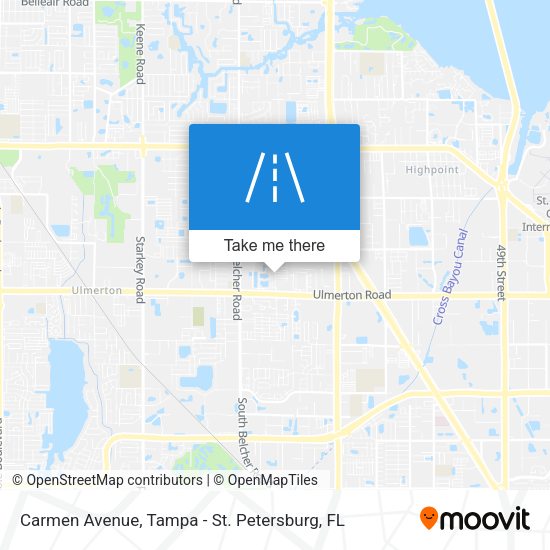 Carmen Avenue map