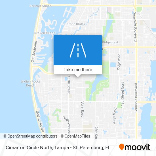 Cimarron Circle North map