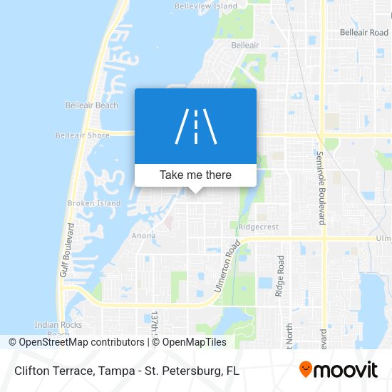 Clifton Terrace map