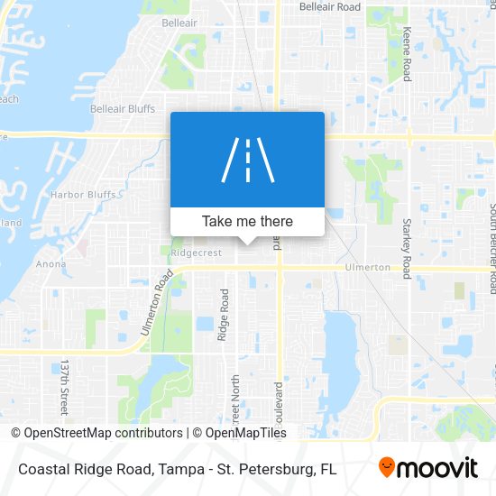 Coastal Ridge Road map