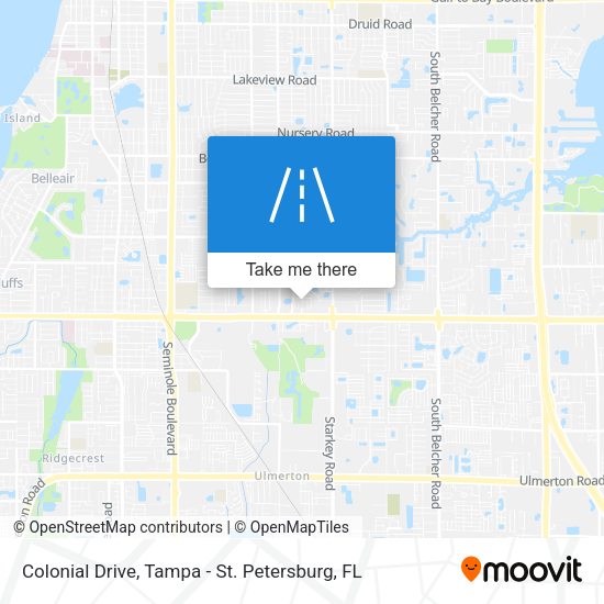 Colonial Drive map