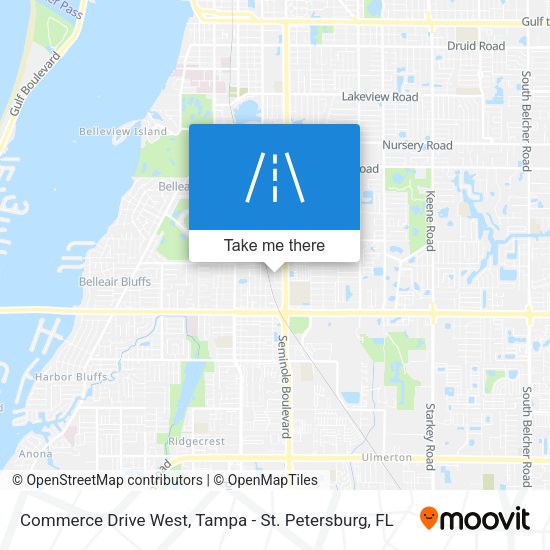Commerce Drive West map