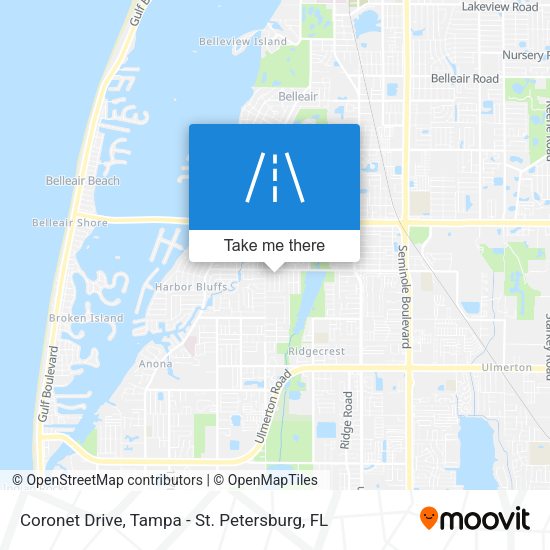 Coronet Drive map