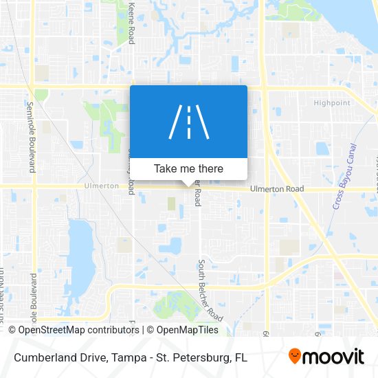 Cumberland Drive map