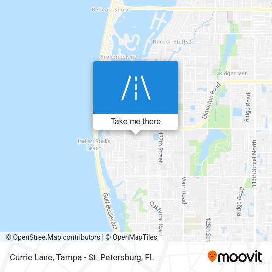 Currie Lane map