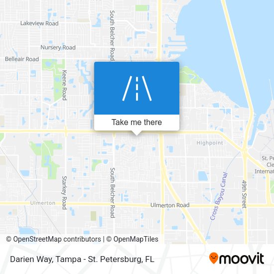 Mapa de Darien Way