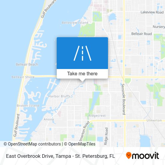 East Overbrook Drive map
