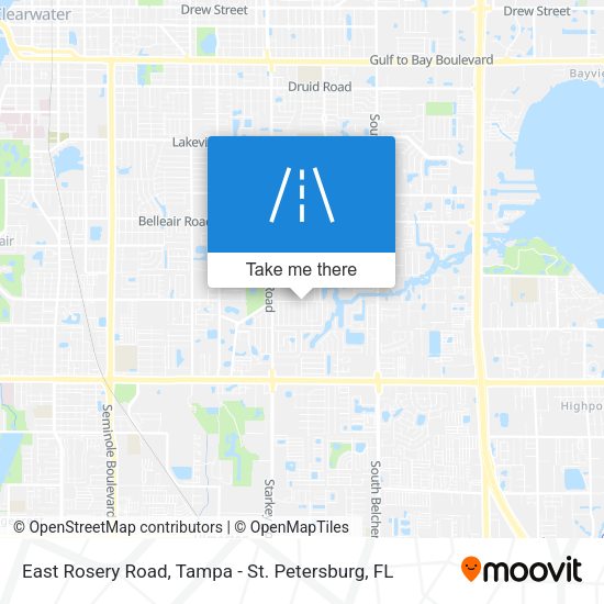 Mapa de East Rosery Road