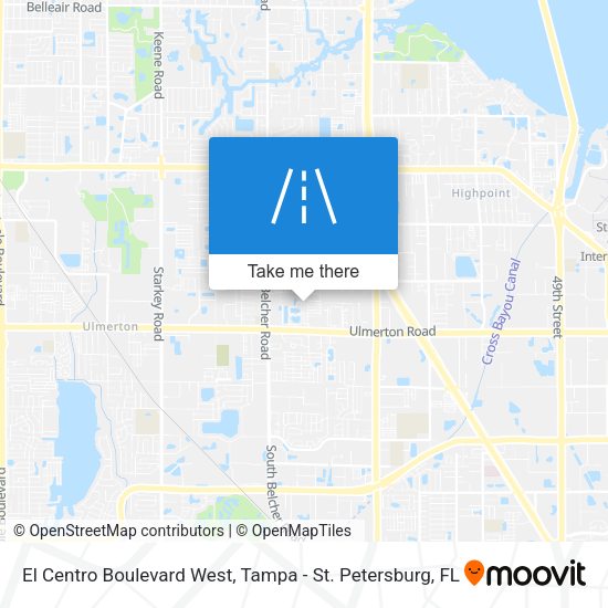 Mapa de El Centro Boulevard West