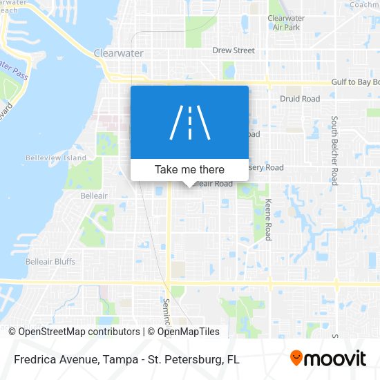 Mapa de Fredrica Avenue