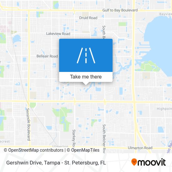 Gershwin Drive map