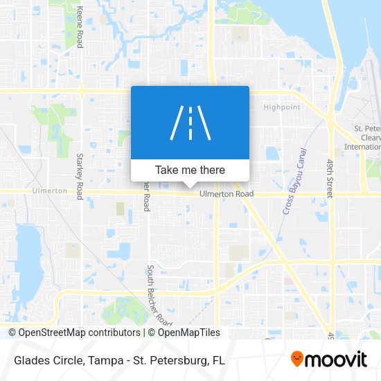 Glades Circle map