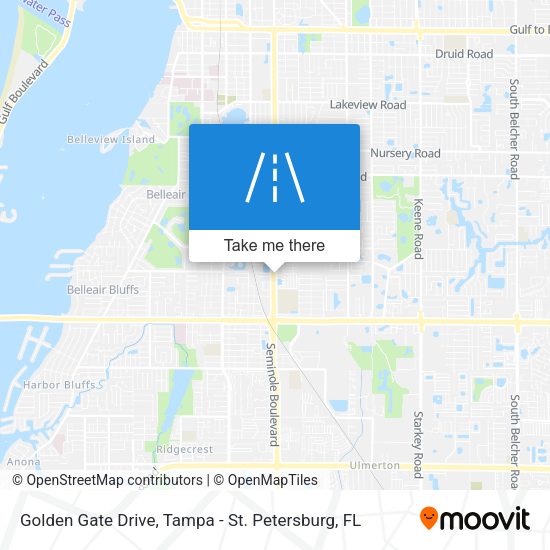Mapa de Golden Gate Drive