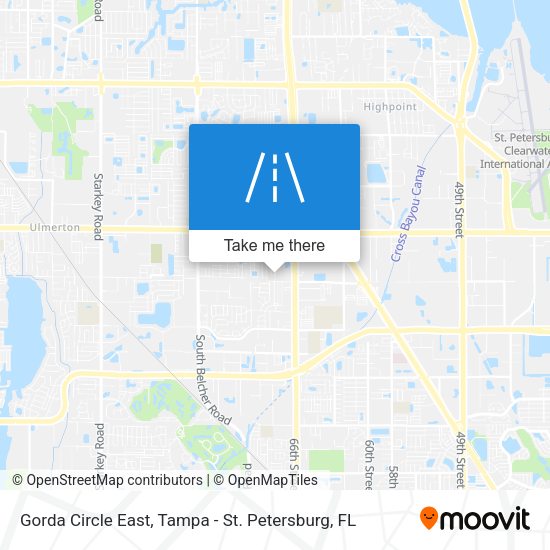 Gorda Circle East map