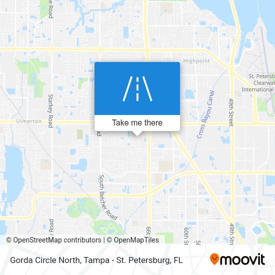 Gorda Circle North map