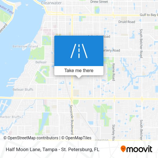 Half Moon Lane map