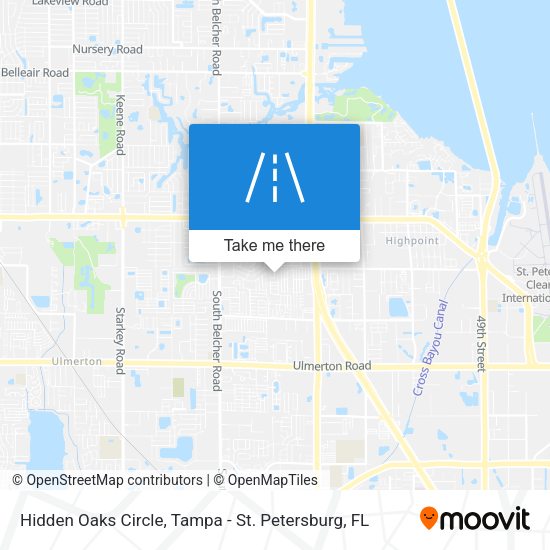 Hidden Oaks Circle map