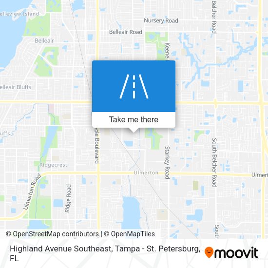 Mapa de Highland Avenue Southeast