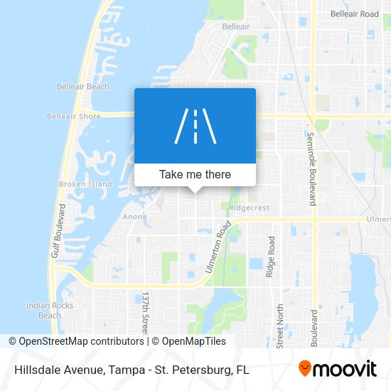 Mapa de Hillsdale Avenue
