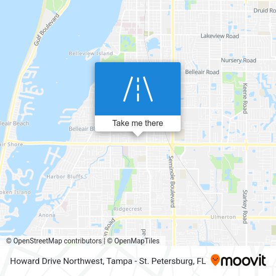 Howard Drive Northwest map