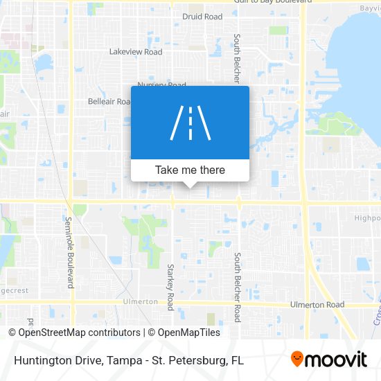 Huntington Drive map