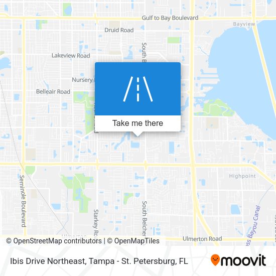 Ibis Drive Northeast map