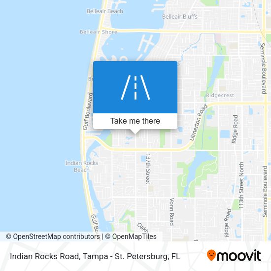 Mapa de Indian Rocks Road