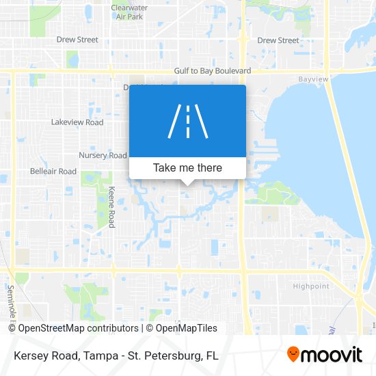 Kersey Road map