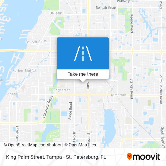 King Palm Street map