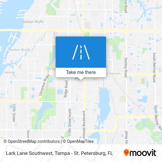 Mapa de Lark Lane Southwest