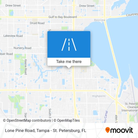 Lone Pine Road map
