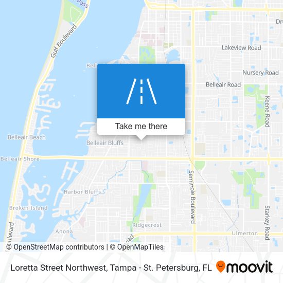 Mapa de Loretta Street Northwest