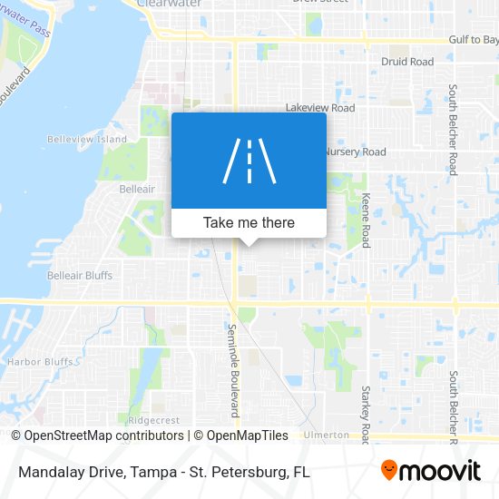 Mandalay Drive map