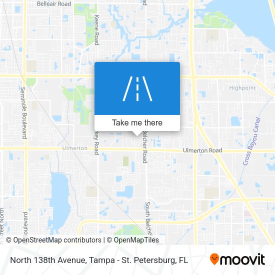 North 138th Avenue map