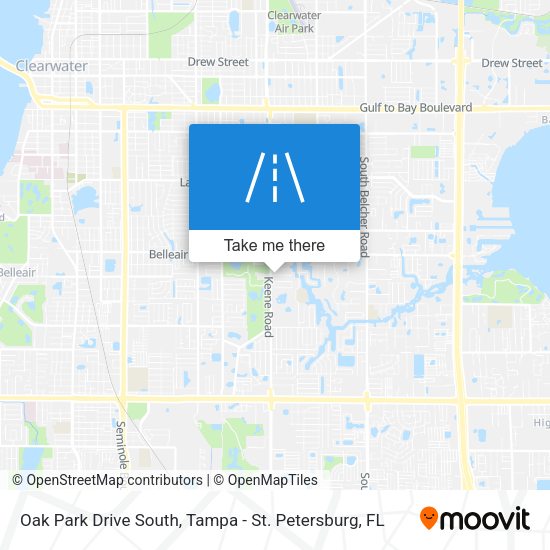Oak Park Drive South map