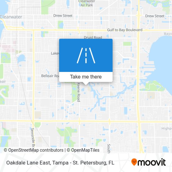 Oakdale Lane East map