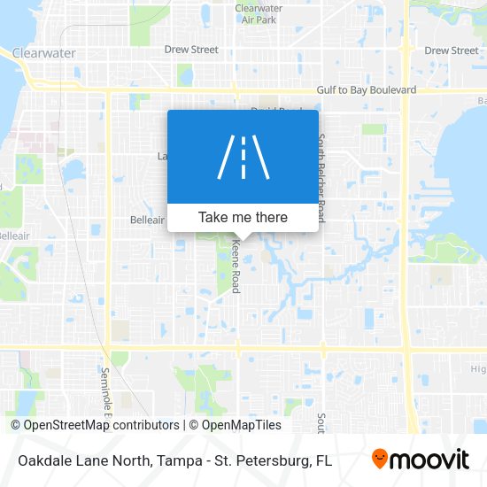 Oakdale Lane North map