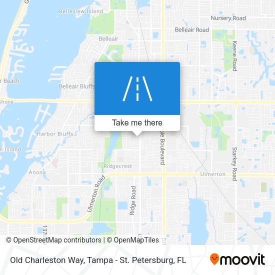 Mapa de Old Charleston Way