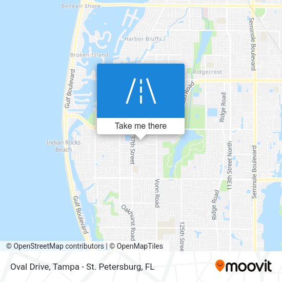 Mapa de Oval Drive