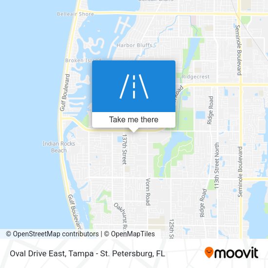 Oval Drive East map