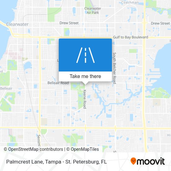 Palmcrest Lane map