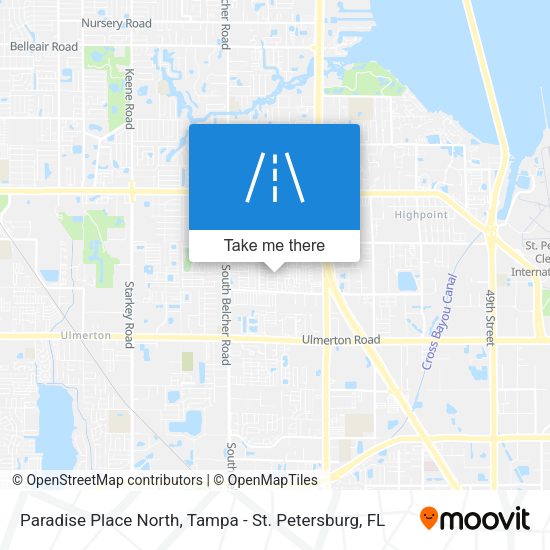 Paradise Place North map