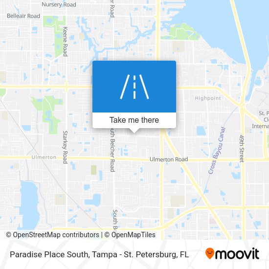 Paradise Place South map