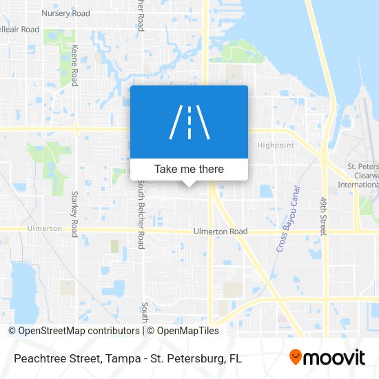 Mapa de Peachtree Street